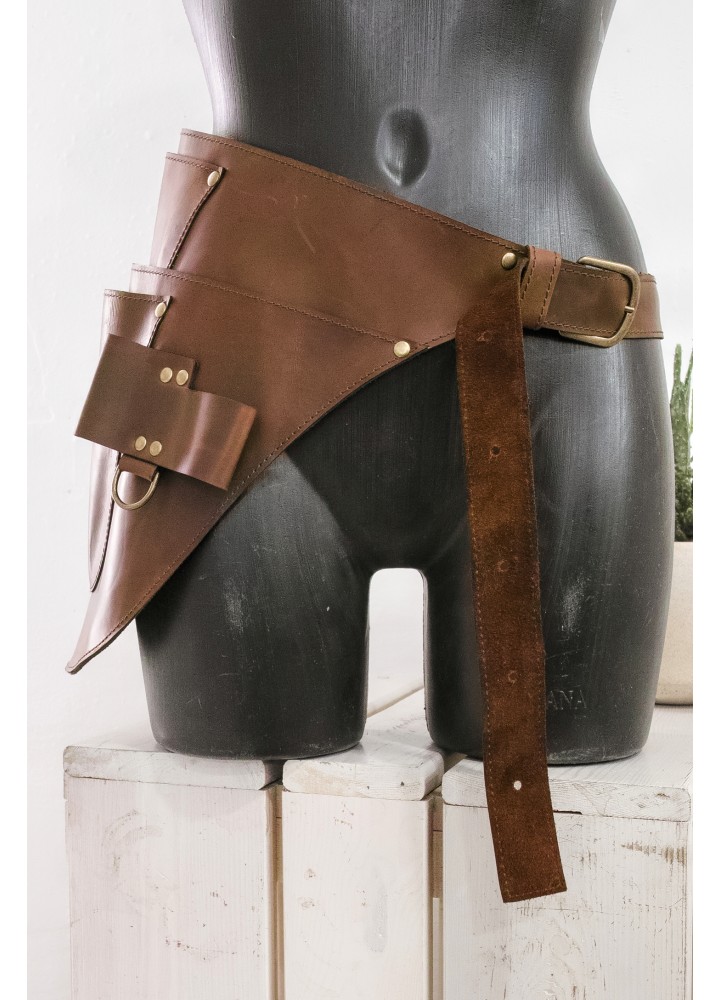 Поясная сумка-кобура из натуральной кожи для инструментов с персональной гравировкой